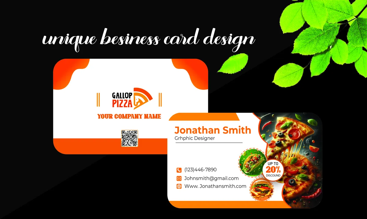 design unique and modern business cards for your brand