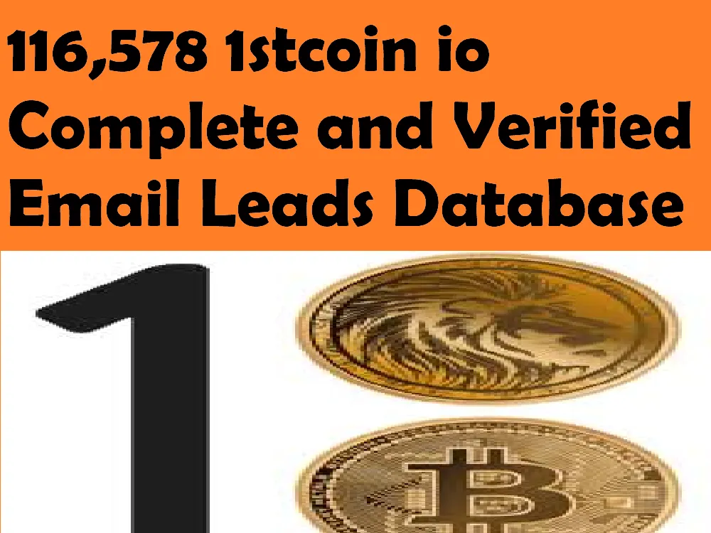 116,578 1stcoin io Verified Email Leads Database