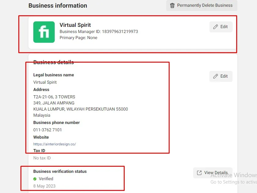 create fresh verified fb business manager and ads account