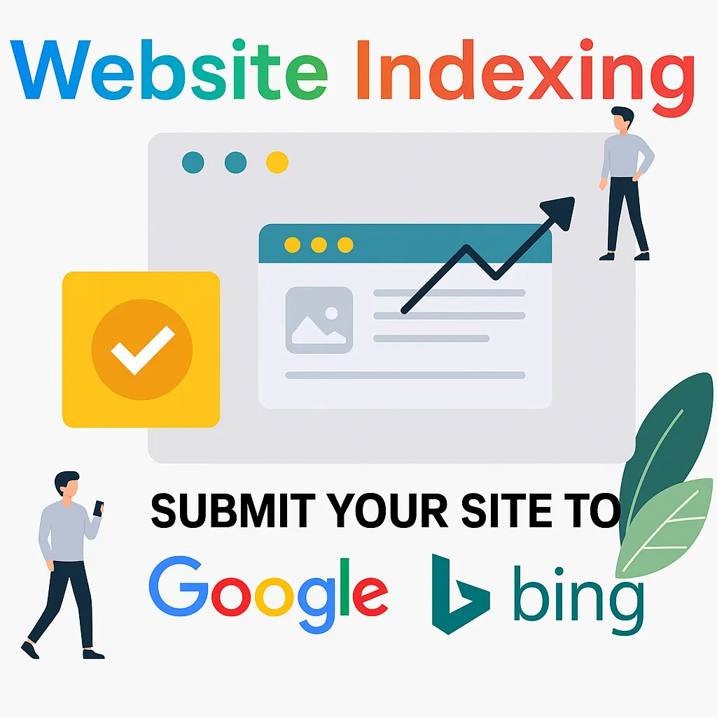 I will index your site in Google Search Console and Bing
