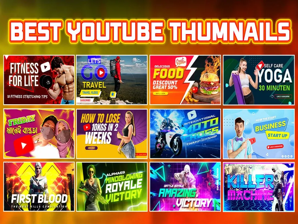 Create and Design A High CTR, Attractive and Eye Catching YouTube Thumbnail