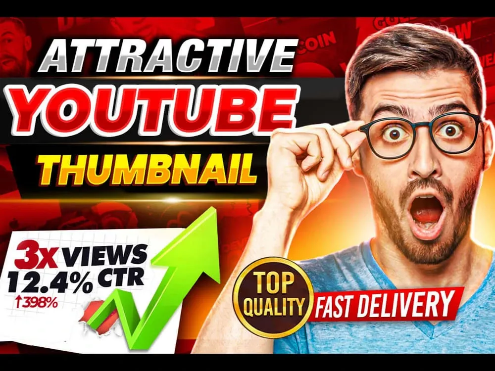 Create and Design A High CTR, Attractive and Eye Catching YouTube Thumbnail