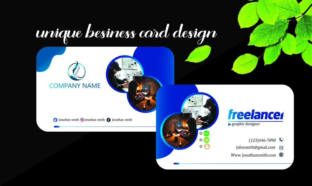 design unique and modern business cards for your brand