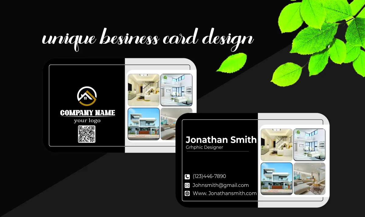 design unique and modern business cards for your brand