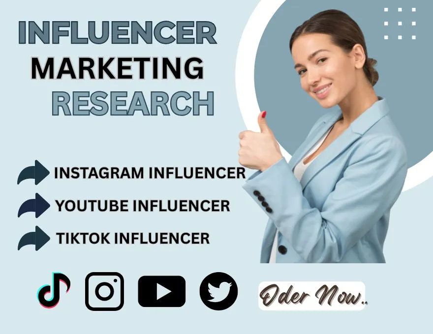  find best instagram, youtube and tiktok influencer outreach marketing research