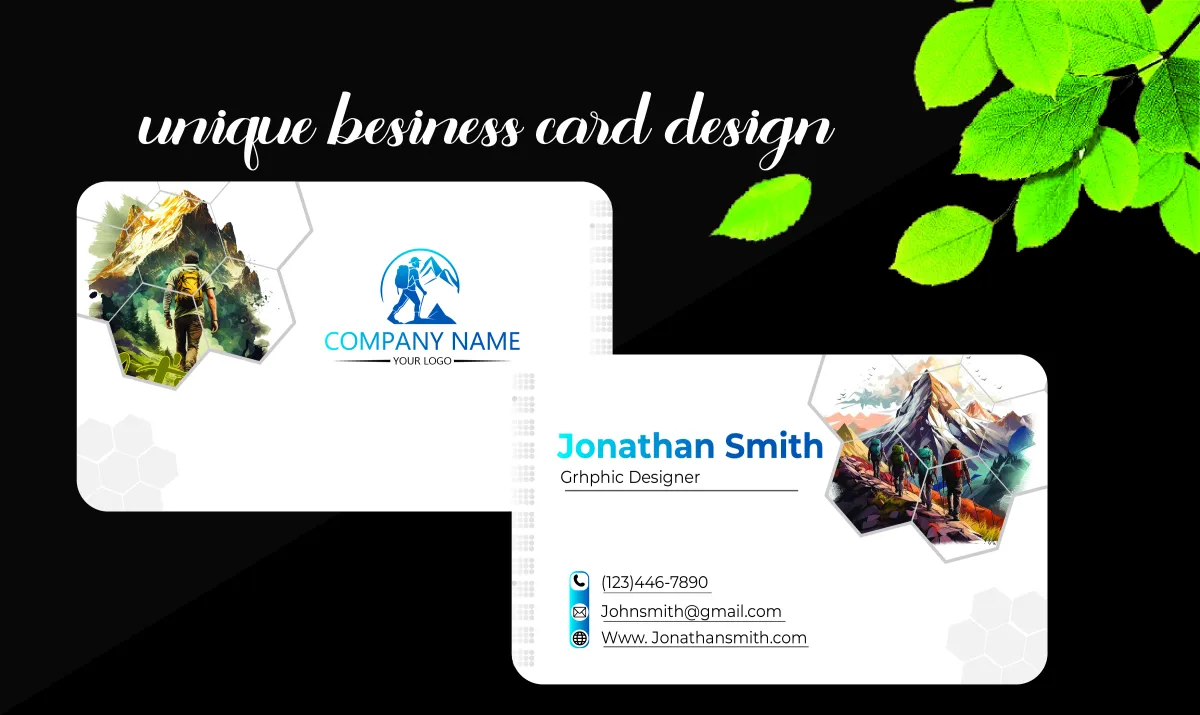 design unique and modern business cards for your brand