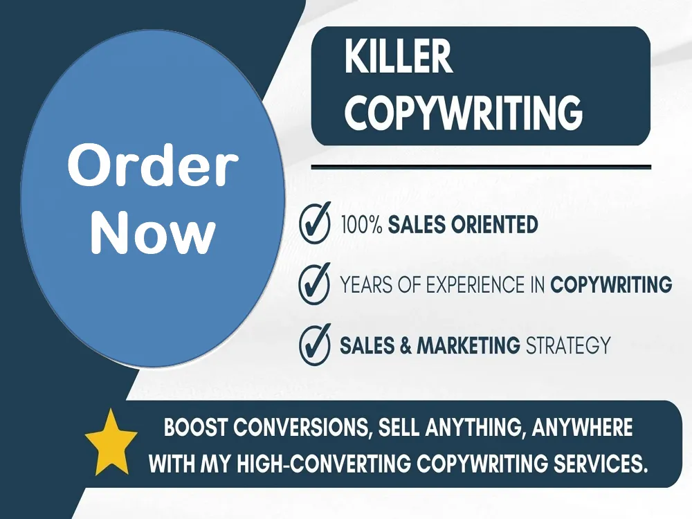 Write High Converting, Marketing Copies for Your Blogs, Sites, Emails, etc.