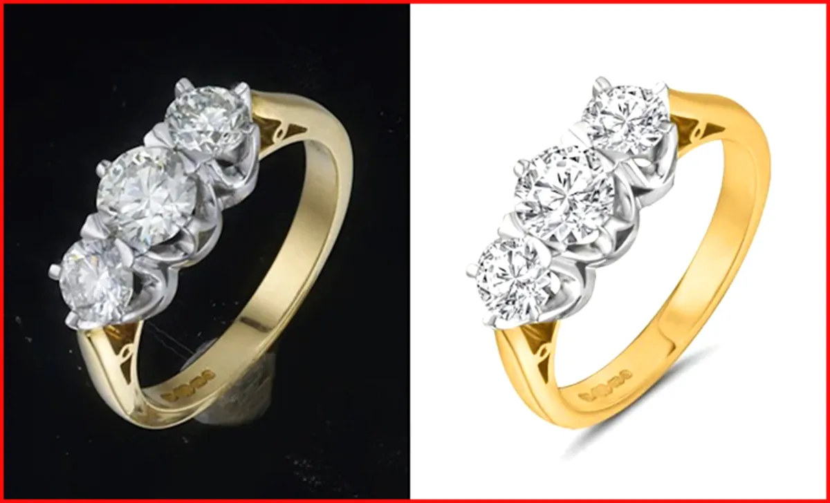 high end jewelry image retouching and product photo editing