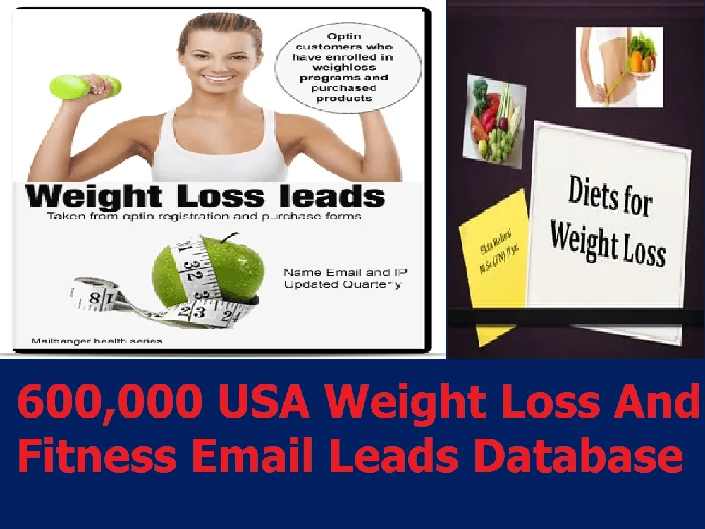 Give You 600,000 USA Weight Loss And Fitness Email Leads Database
