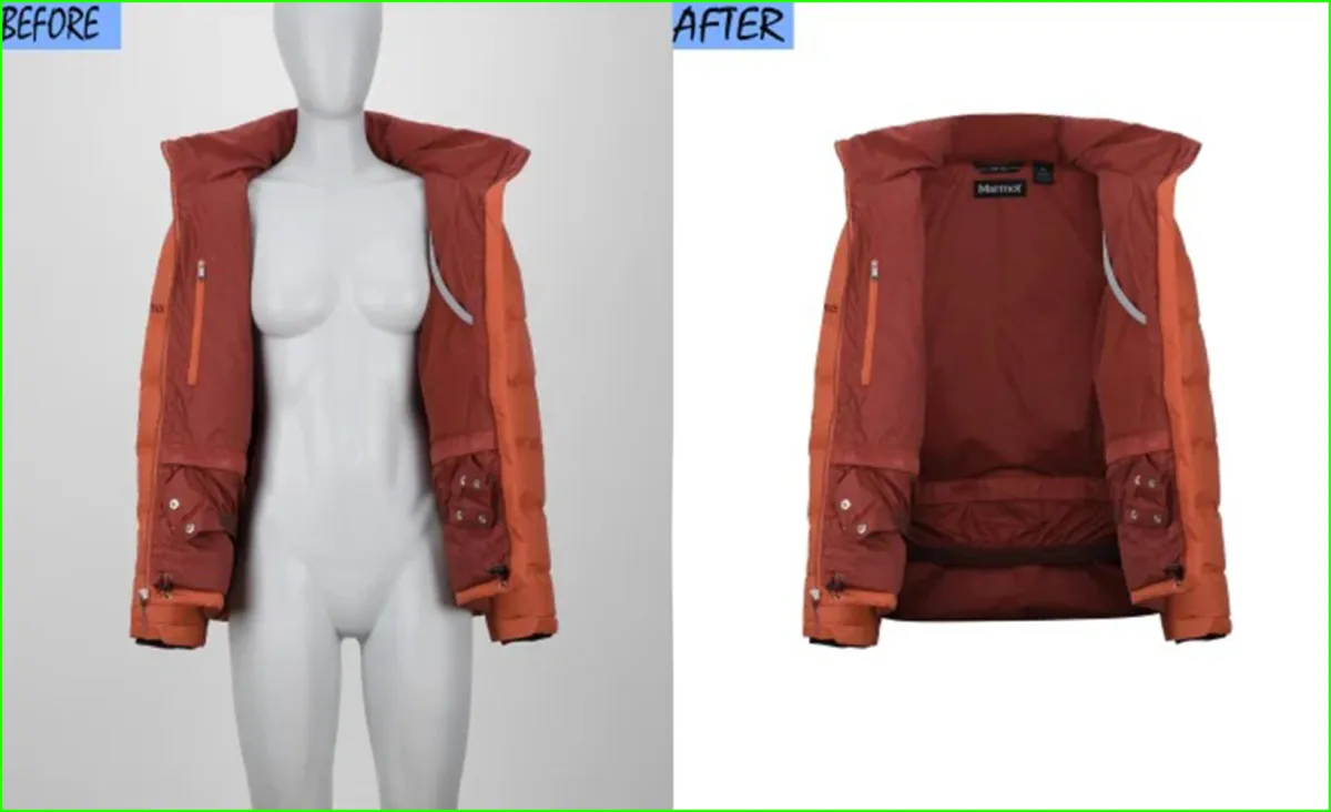 do ghost mannequin, symmetrical neck joint edit in photoshop