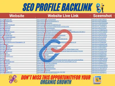 Create 21 High Authority Profile Backlinks Manually for SEO Ranking