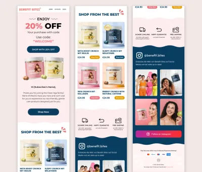 design professional responsive email marketing newsletter
