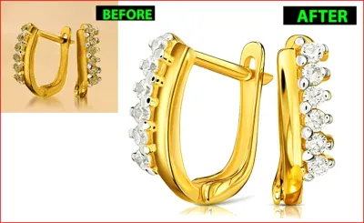 high end jewelry image retouching and product photo editing