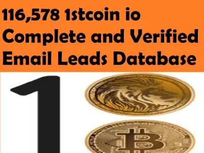 116,578 1stcoin io Verified Email Leads Database