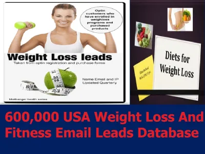 Give You 600,000 USA Weight Loss And Fitness Email Leads Database