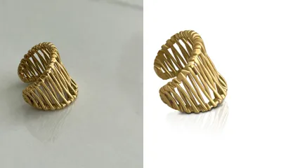 high end jewelry image retouching and product photo editing