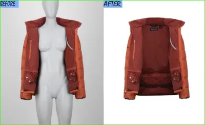 do ghost mannequin, symmetrical neck joint edit in photoshop