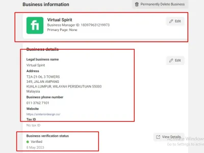 create fresh verified fb business manager and ads account
