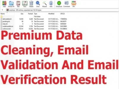 Do 100,000 Email Validation, Verification and Email List Cleaning