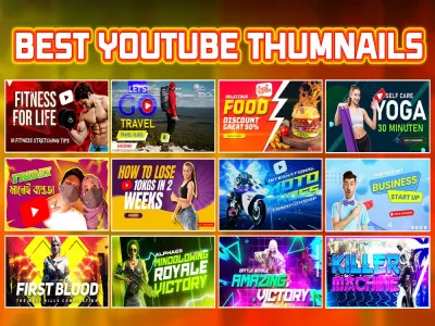 Create and Design A High CTR, Attractive and Eye Catching YouTube Thumbnail