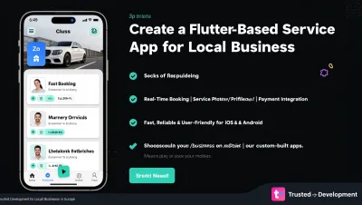 I will develop a powerful Flutter service booking app for your local business