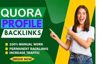 GET 10 High Quality Quora profile backlinks Boost Your Google Ranking