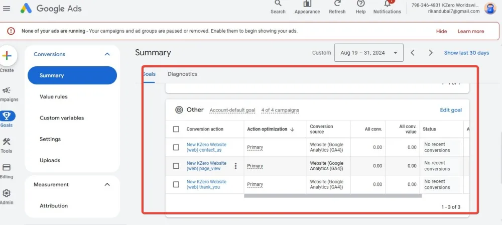 Google Ads Conversion Tracking Setup with GTM