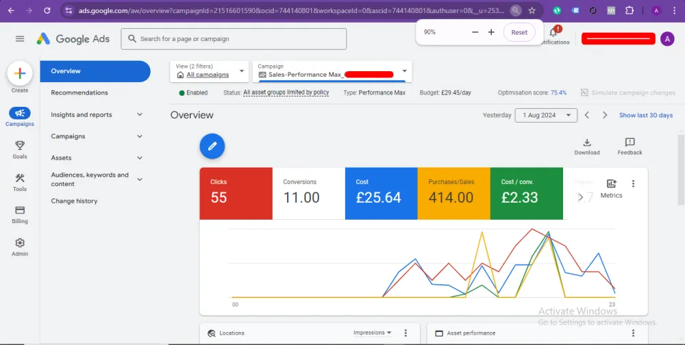 Google Ads Campaign Setup & Management