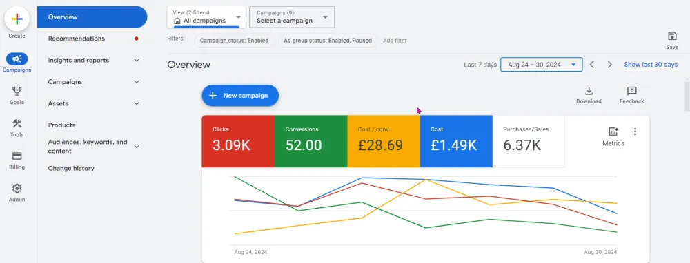 Google Ads Campaign Setup & Management
