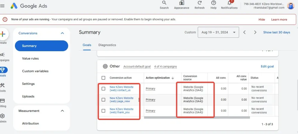 Google Ads Conversion Tracking Setup with GTM